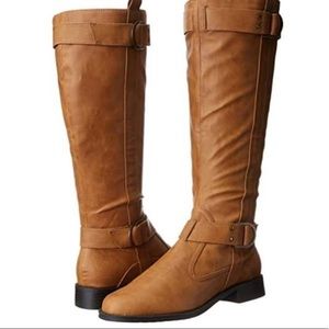 ☘️aerosoles Women’s Size 9.5 tan leather boots☘️